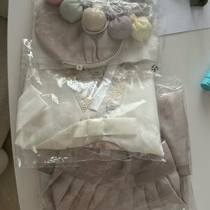 Korean baby dress and hat
